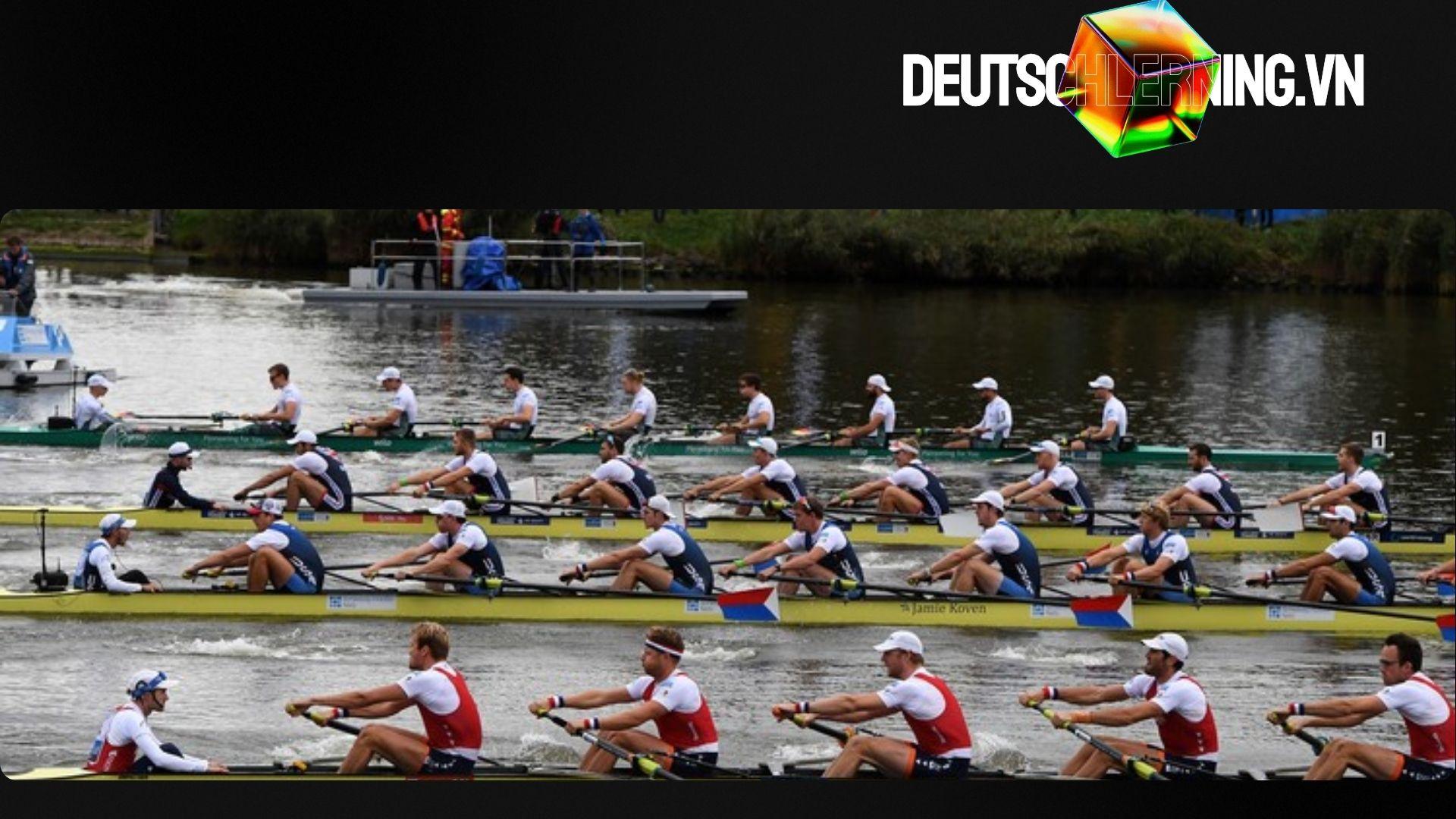 Giải đua thuyền trên sông Main ở Frankfurt.