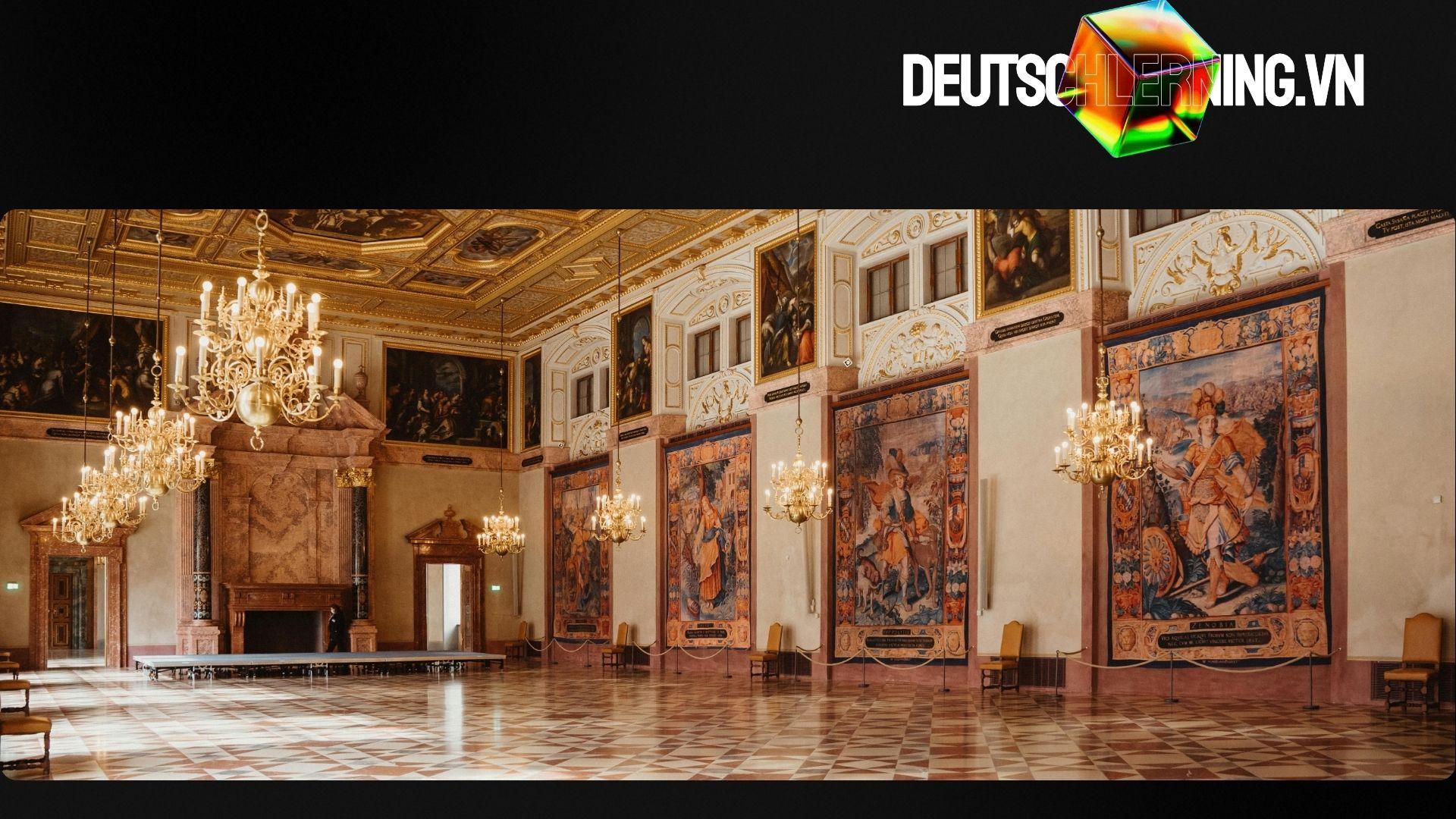 Khán phòng hòa nhạc cổ điển tại Munich trước giờ diễn.